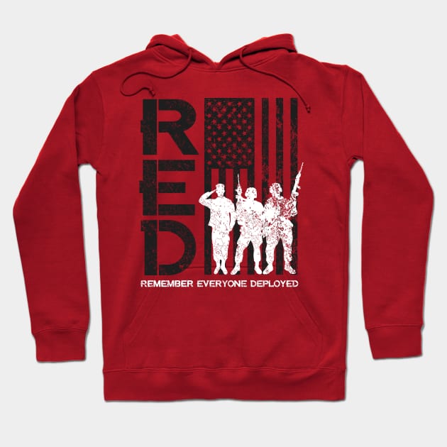 Remember Everyone Deployed - Version 1 Hoodie by AnythingCustomGoes